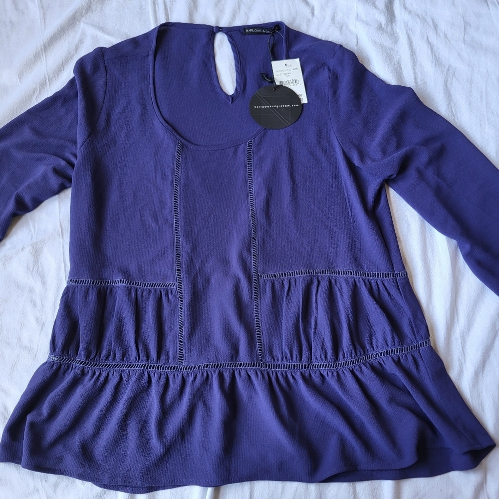 Harlowe And Graham Blouse Size Large NWT Cottagecore